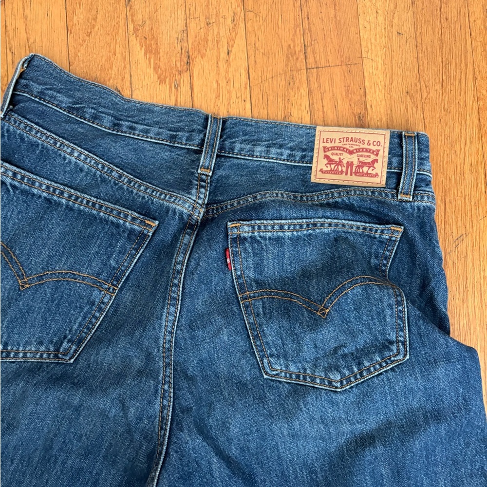 Levi's Women’s Low Pro Straight Blue Jeans